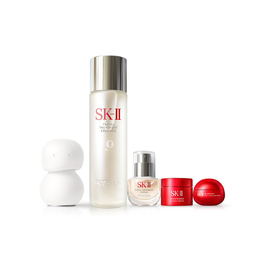 SK-II Facial Treatment Essence Coffret 2026 Holiday Collection Face Care Tool Set, 230ml, 10ml, 15g, 5g