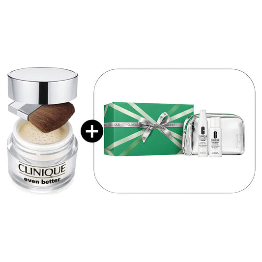 CLINIQUE Even Better Base Makeup Set with Even Better Brightening Loose Powder C