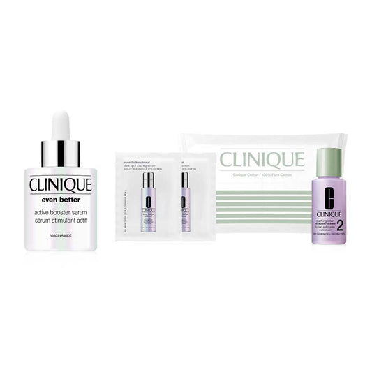 CLINIQUE Even Better Active Booster Serum Set, 30ml, 1ml x 2, 6 Sheets