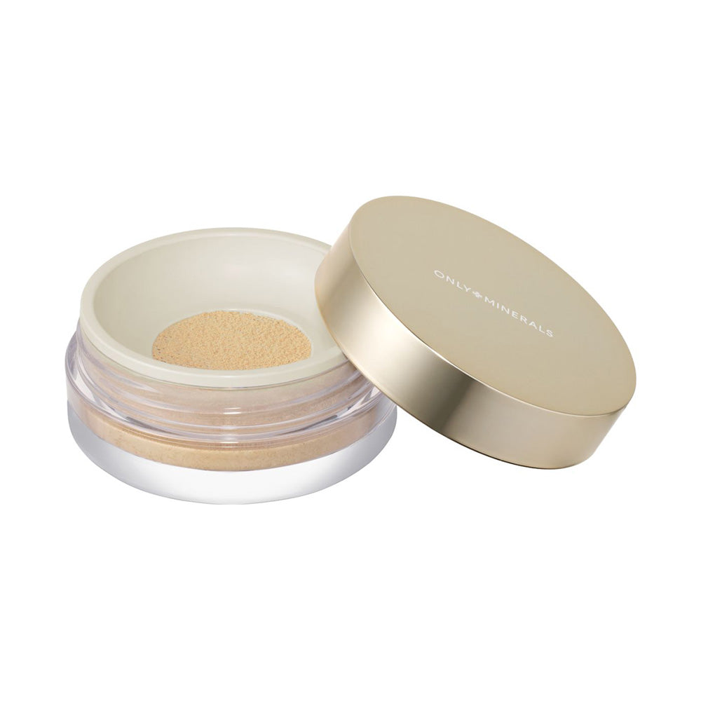 ONLY MINERALS Premium Foundation N Moist & Foundation Brush Set SPF40 Limited Edition (Ochre)