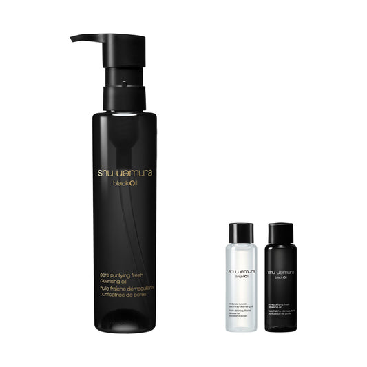 shu uemura Black Oil Autumn Campaign Trial Kit Limited Edition, 150ml, 15ml, 15ml