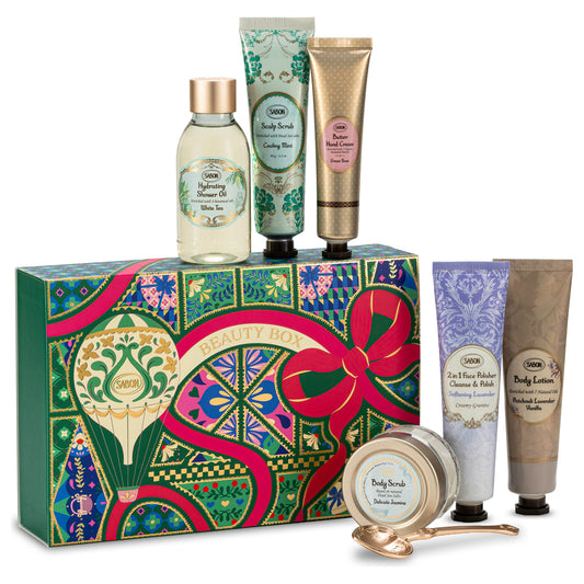 SABON Beauty Box, 50ml, 60g, 60ml, 30ml, 100ml, 90g
