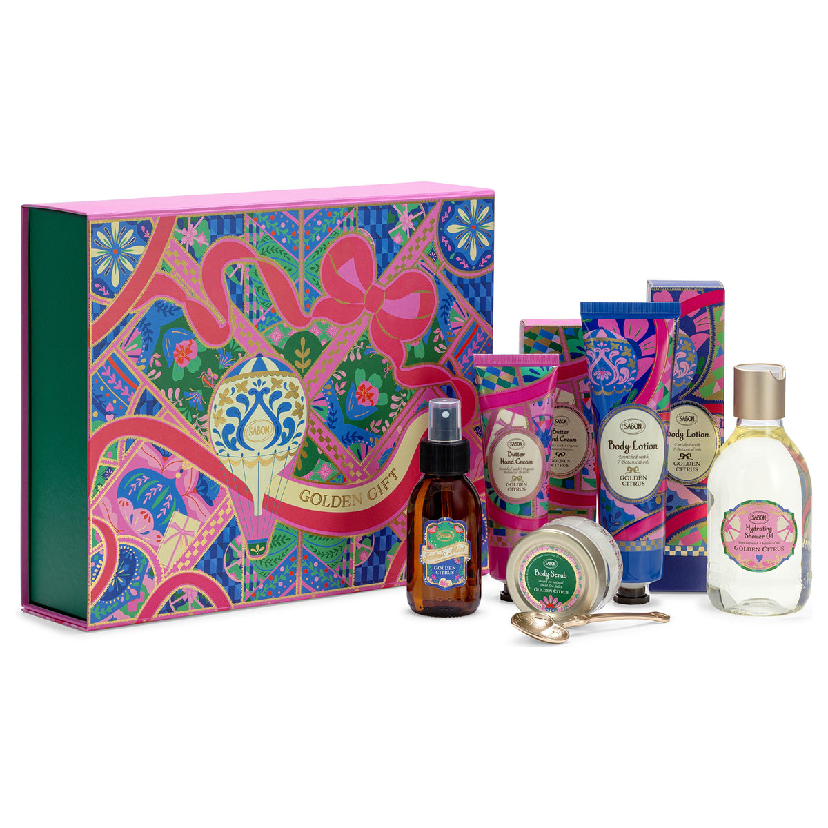 SABON Holiday Gift (Golden Citrus), 300ml, 60g, 150ml, 75ml, 100ml