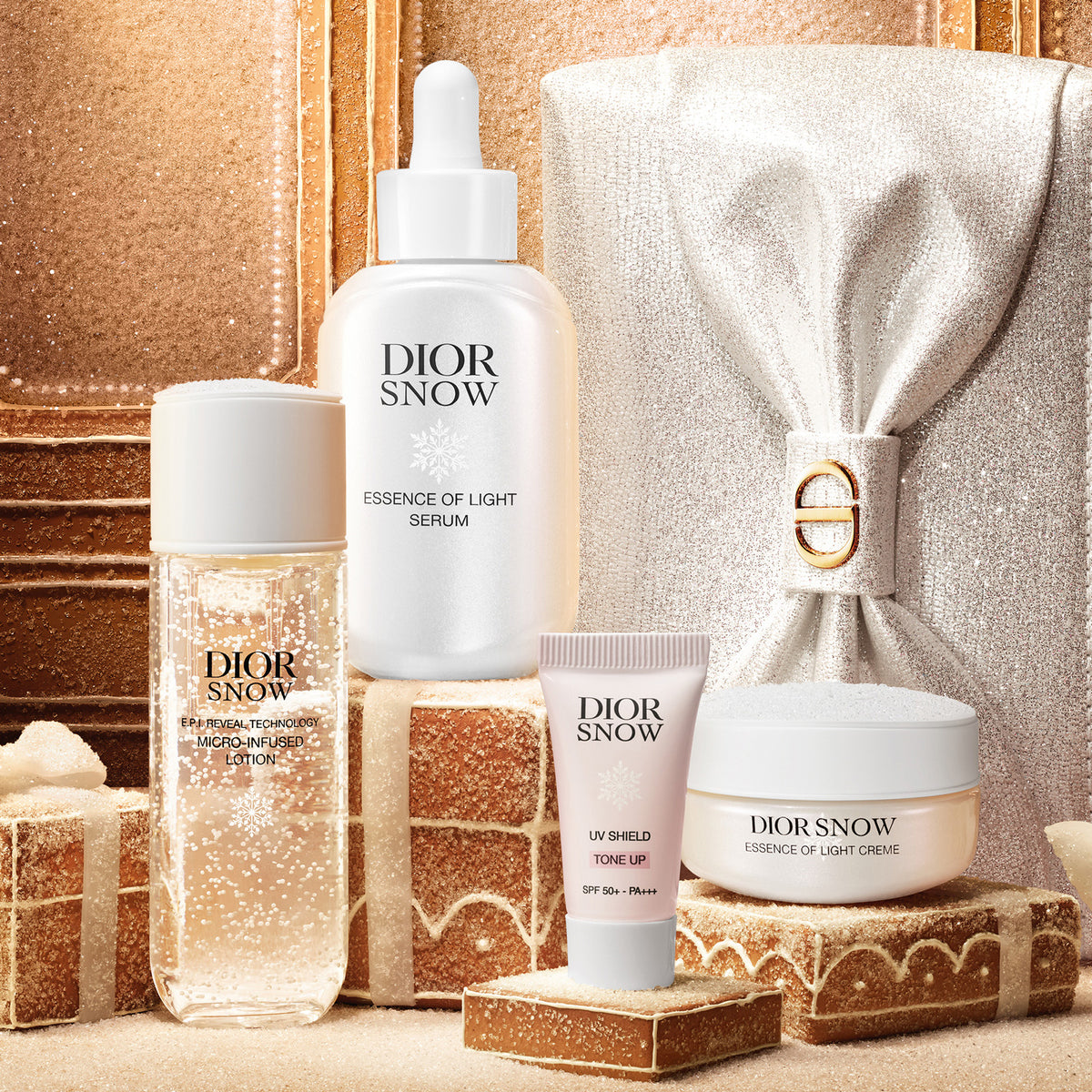 Dior Snow Essence Holiday Set Limited Edition, 50ml, 50ml, 15ml, 5ml