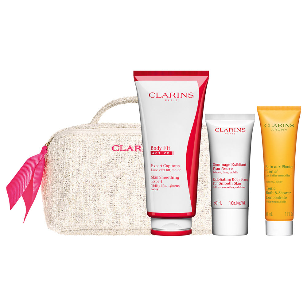 CLARINS Body Fit Holiday Set, 200ml, 30ml, 30ml