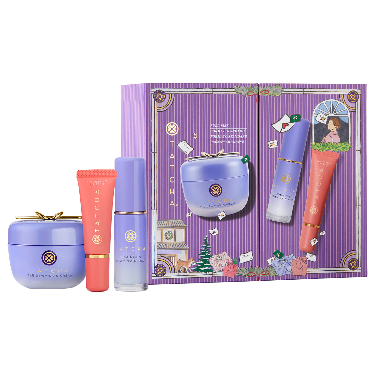 TATCHA Dewy Skin & Glossy Lip Set, 50ml, 6g, 12ml