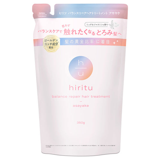 hiritu Balance Repair Hair Treatment Asayake Refill (Muguet & Jasmine), 350g