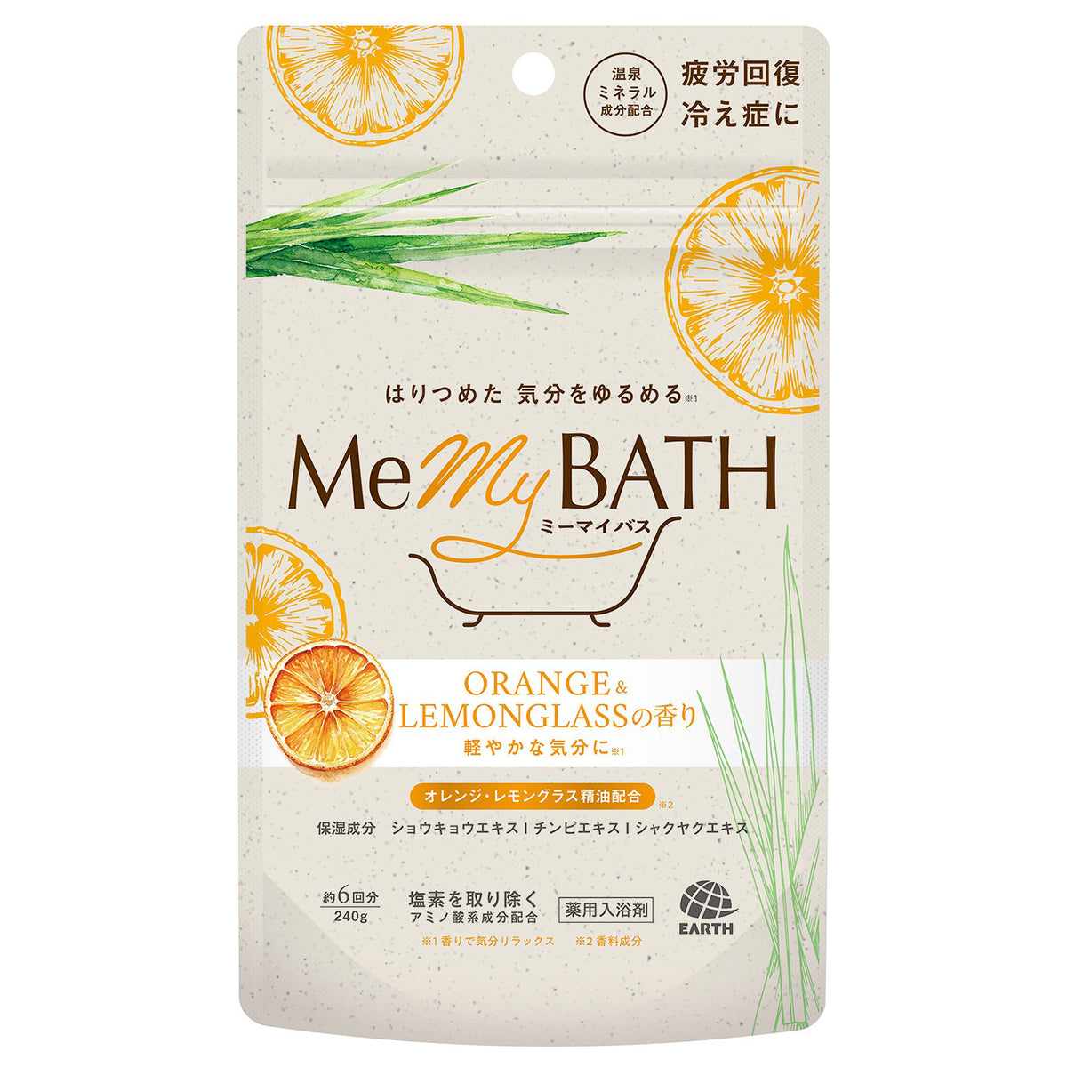 Earth Corporation Me My Bath (Orange & Lemongrass), 240g