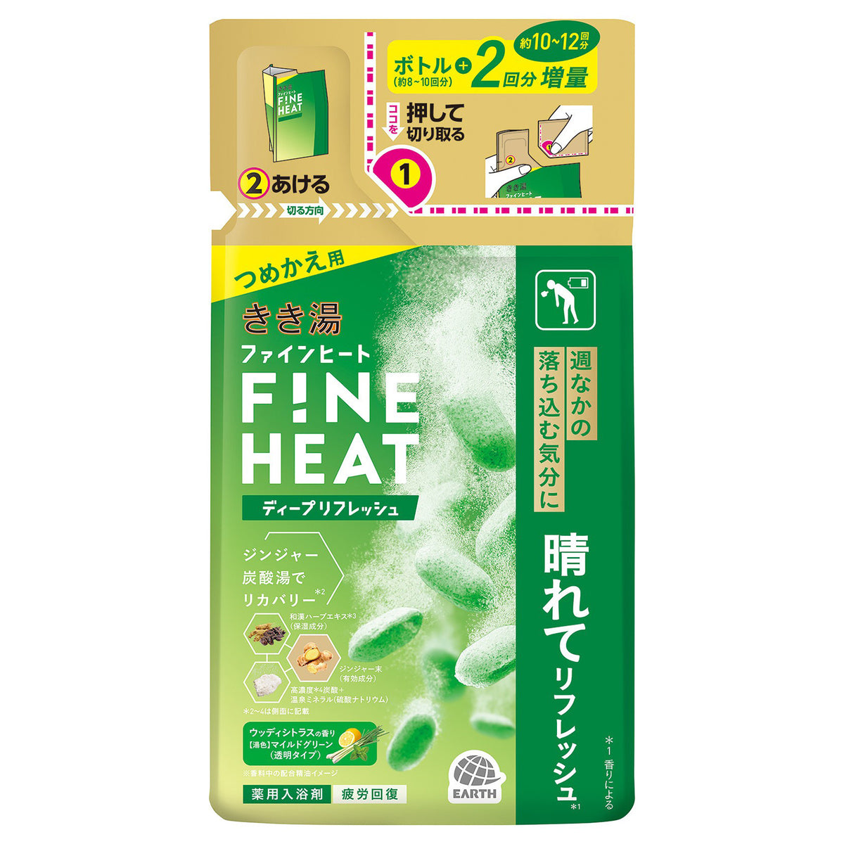 KIKIYU Fine Heat Deep Refresh Refill, 500g