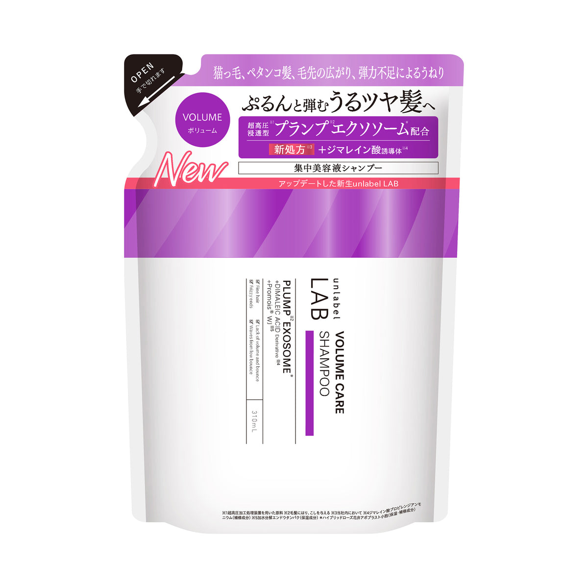 unlabel EX Bounce Shampoo Refill, 310ml
