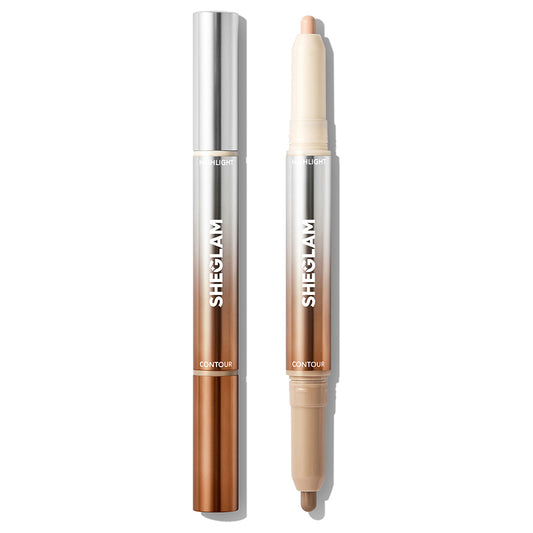 SHEGLAM Fine Line 2-in-1 Nose Contour & Highlight Pen (Soft Tan)