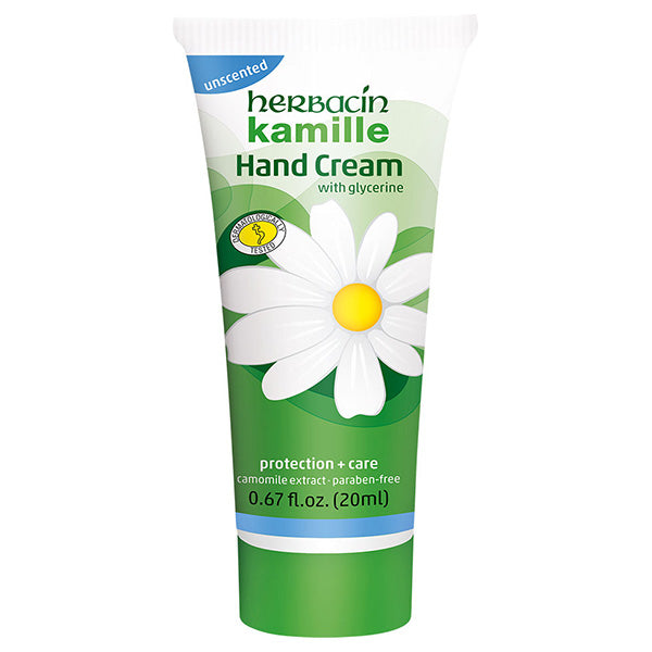 Herbacin Hand Cream Unscented Tube, 20ml