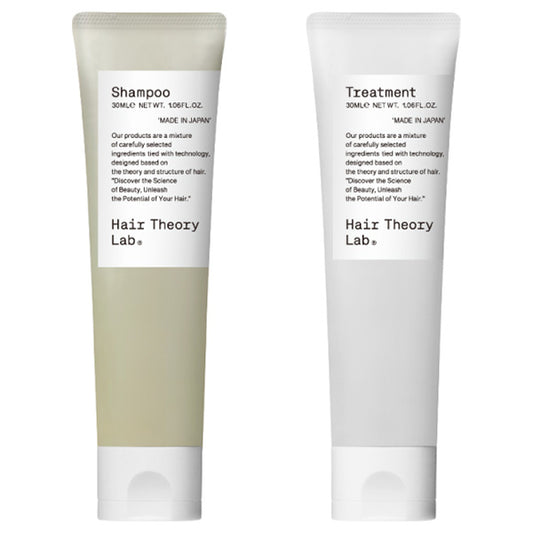 Hair Theory Lab Shampoo & Treatment Travel Set, 30ml, 30ml