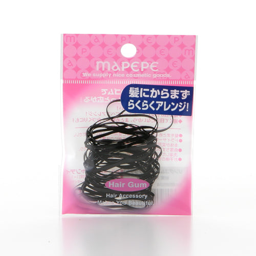 maPEPE Ring Hair Ties 36P (Black), 36 Pack