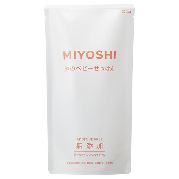 Miyoshi Additive-Free Foaming Baby Soap Refill, 220ml