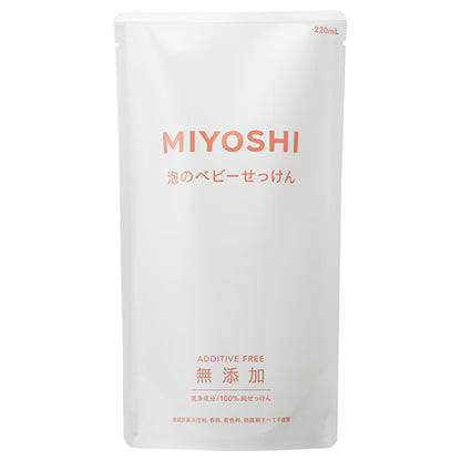 Miyoshi Additive-Free Foaming Baby Soap Refill, 220ml
