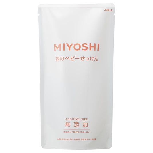 Miyoshi Additive-Free Foaming Baby Soap Refill, 220ml