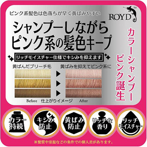 Royd Color Shampoo (Pink), 300ml