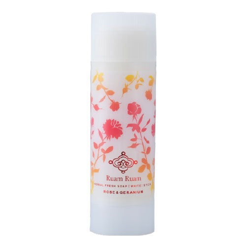 Ruam Ruam Herbal Fresh Soap [White] (Rose & Geranium), 90g
