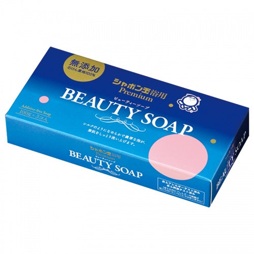 Shabondama Soap Beauty Soap, 100g x 3
