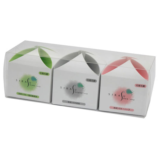 SIRASU Shirasu Soap Set of 3, 90g