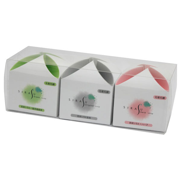 SIRASU Shirasu Soap Set of 3, 90g