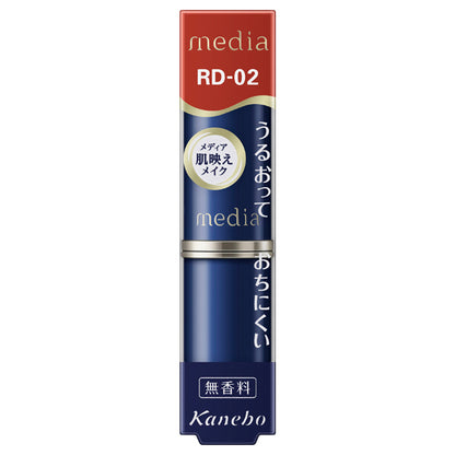 media Creamy Lasting Lip A RD-02, RD-02, 3g, Fragrance-free