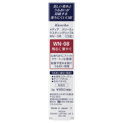 media Creamy Lasting Lip A, WN-08, 3g
