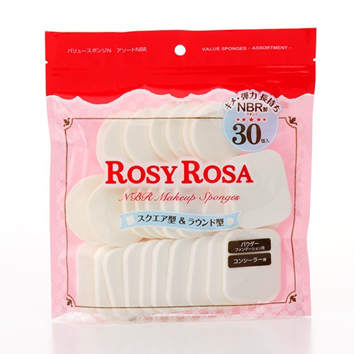 Rosy Rosa Value Sponge N Assorted NBR, 30P