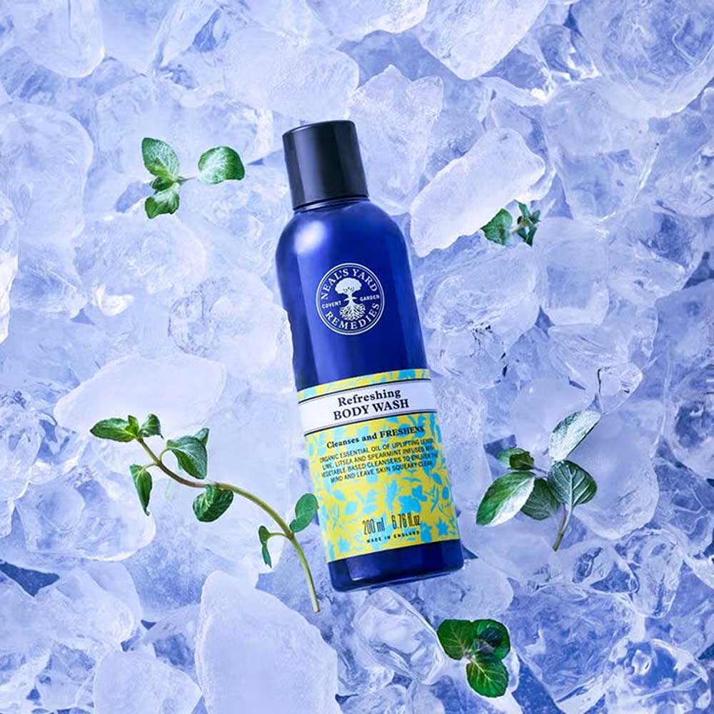 NEAL’S YARD REMEDIES Refresh Body Wash (Fresh Bathroom-Filling Scent), 200ml