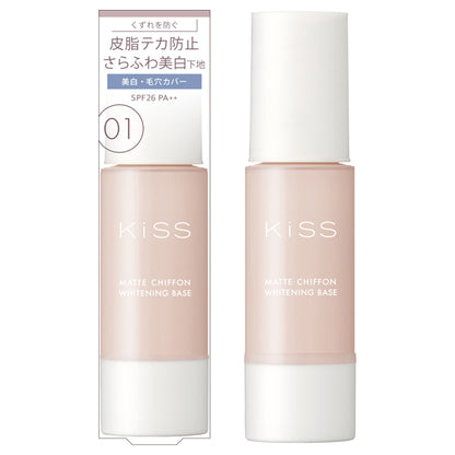 KiSS Matte Chiffon UV Whitening Base N, SPF26 PA++, 01 Light, 37g