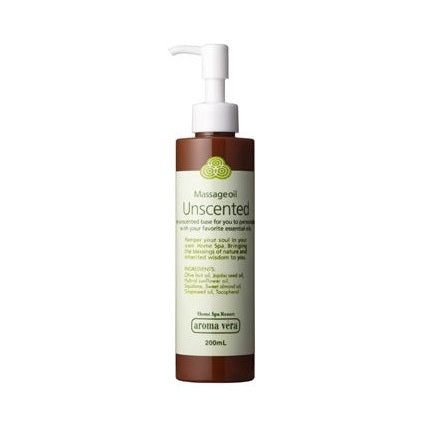Aroma Vera Massage Oil Unscented, 200ml