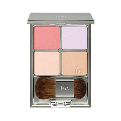 IPSA DESIGNING FACE COLOR PALETTE, A slightly lighter color than the standard color 100OR, 7.2g