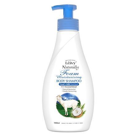 Foam body shampoo Goat Milk, 1000ml, Moisturizing, Floral sweet scent