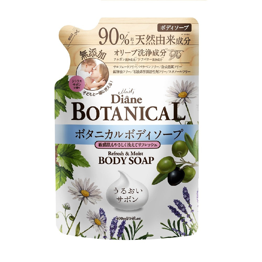 Moist Diane Botanical Body Soap Refresh Moist Refill, 400ml