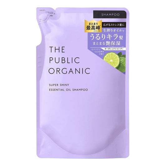 The Public Organic Super Shiny Essential Oil Shampoo Refill, 400ml