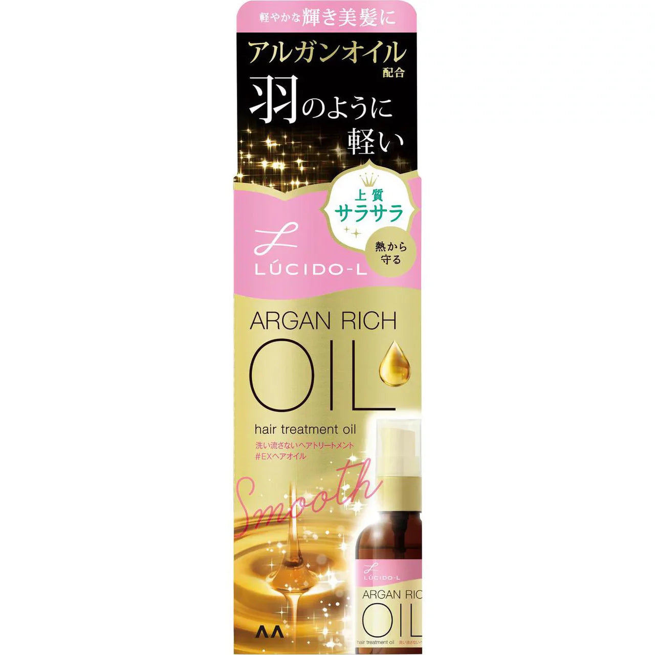 LUCIDO-L Argan Rich Oil Hair Treatment Oil Smooth, 60ml