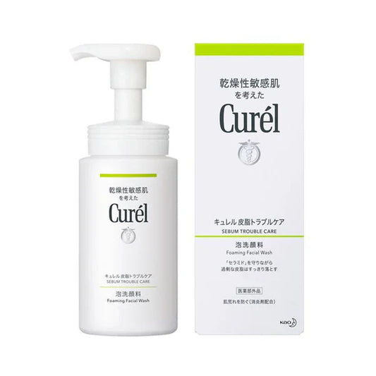 Curel Foaming Facial Wash (Serum Trouble Care), 150ml