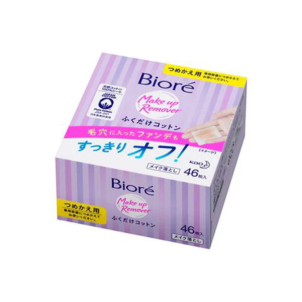 Biore Makeup Remover Sheets Refill, 46 pieces