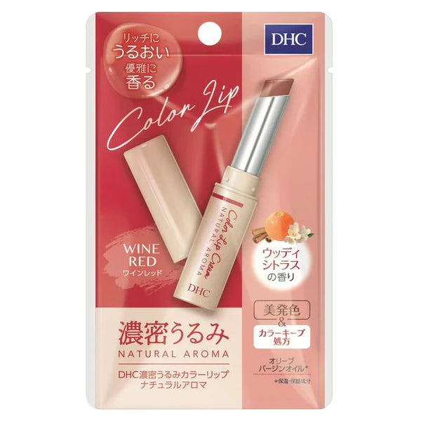 DHC Color Lip Natural Aroma (Wine Red), 1. 5g