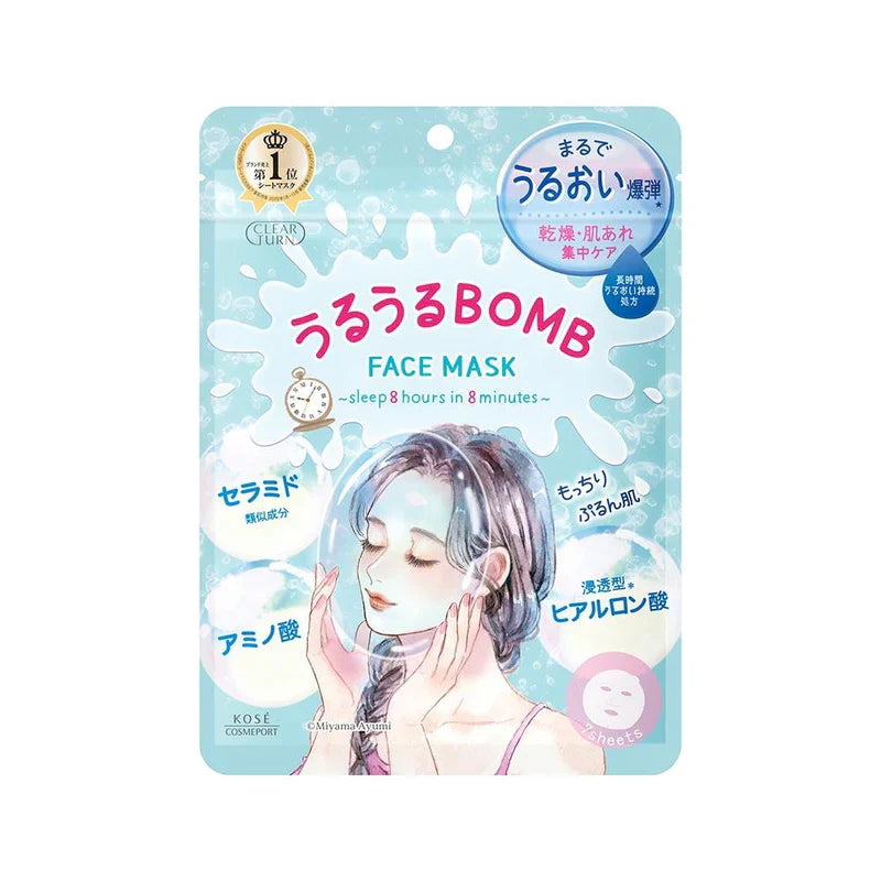 Clear Turn Moisturizing Sheet Mask, 7 sheets