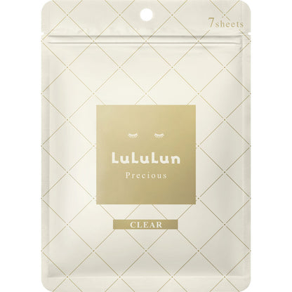 Lululun Precious Clear Facial Masks (White), 7 sheets