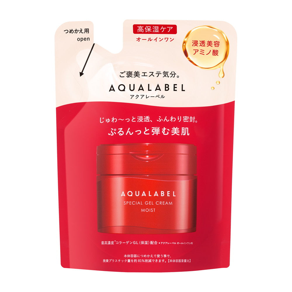 AQUALABEL Special Gel Cream EX Moist Refill, 81g