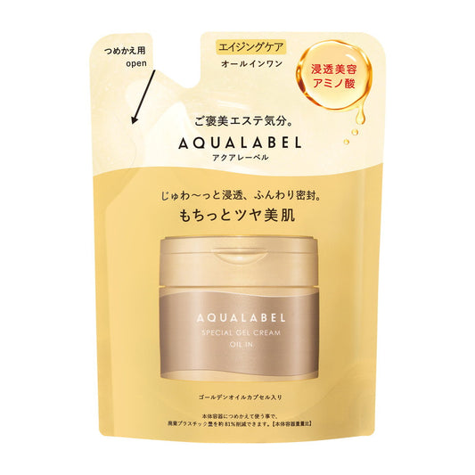 AQUALABEL Special Gel Cream EX Oil-in Refill, 81g