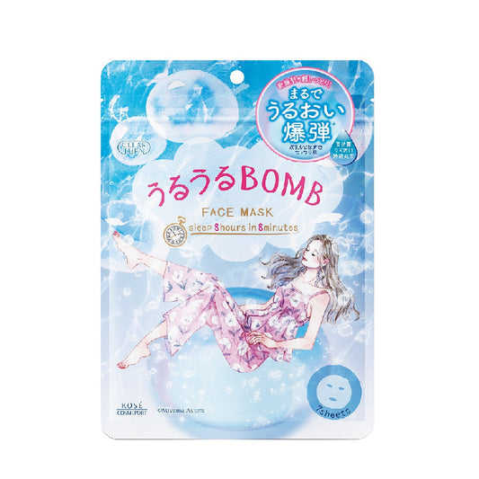 Clear Turn Uruuru BOMB Mask, 7 sheets